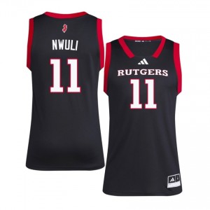 #11 Chris Nwuli RU Jersey | Men Black NCAA Stitched Basketball Collection 44382844