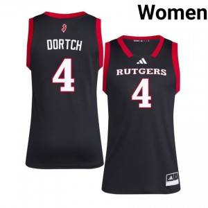 #4 Bryce Dortch RU Jersey | Women Black NCAA Stitched Basketball Collection 21648770