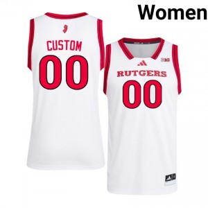 Custom #00 Jersey | Knights Women White Premium Embroidery High School Basketball 68014937