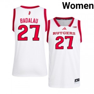 #27 Denis Badalau Knights Jersey | Women White High School Embroidery Basketball Collection 78651409